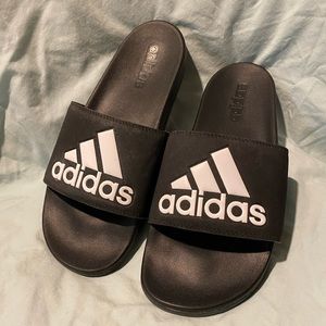 Adidas black slides